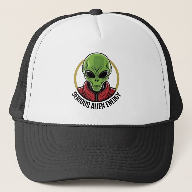 Casquette Chapeau d'alien vert (Devant)