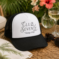 Chapeau d'anniversaire vintage Club Soixante-dix