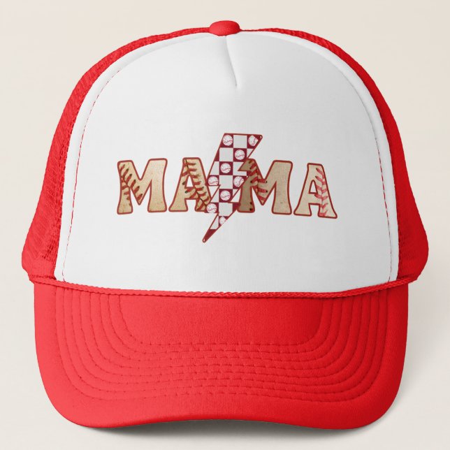 Casquette Chapeau de baseball Mama Retro Trucker (Devant)
