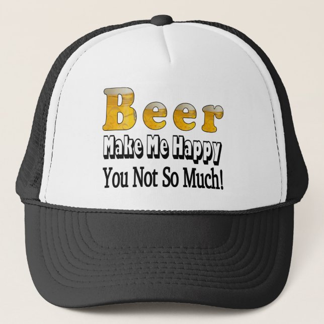 Casquette Chapeau de bière heureux (Devant)