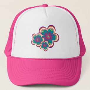 Casquette Chapeau de camion à fleurs particulières (12 coule