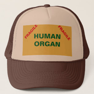Casquette Chapeau de camion à organe humain fragile