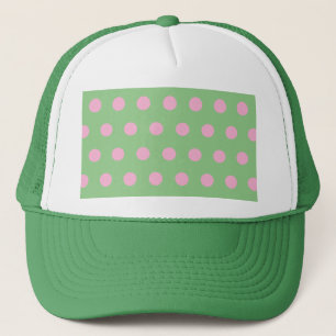 Casquette Chapeau de camion à points Polka (Sage Green et Pa