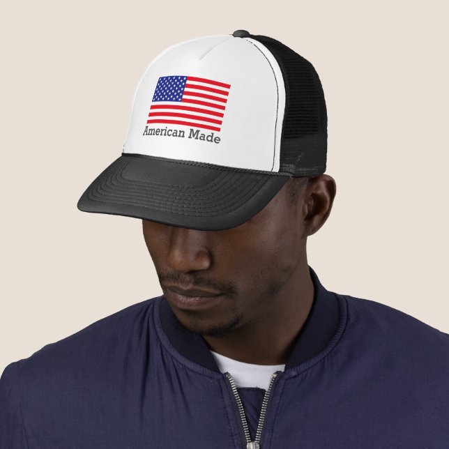 Casquette Chapeau de camion américain (En situation)