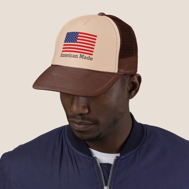 Casquette Chapeau de camion américain (En situation)