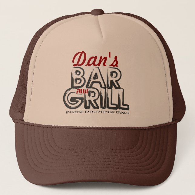 Casquette Chapeau de camion-bar et grill (Devant)