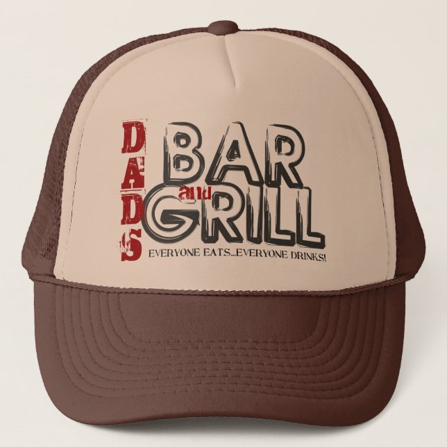 Casquette Chapeau de camion barbecue et grill papa (Devant)