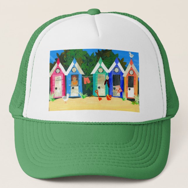 Casquette Chapeau de camion "Beach Huts" (Devant)