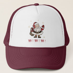 Casquette Chapeau de camion blanc et marron du Père Noël