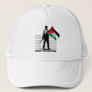 Casquette Chapeau de camion blanc PALESTINE GRATUIT