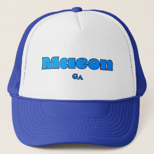 Casquette Chapeau de camion bleu Macon GA