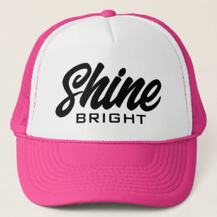 Casquette Chapeau de camion brillant avec citation motivante