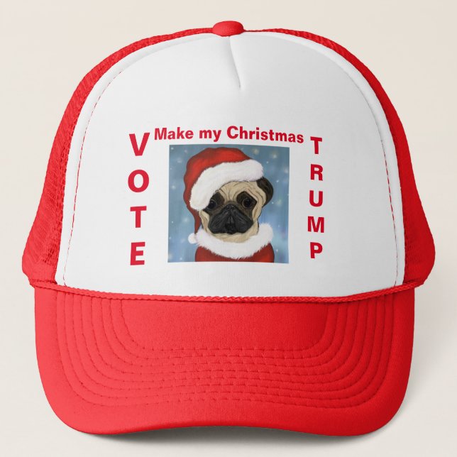 Casquette Chapeau de camion carlin Père Noël (Devant)