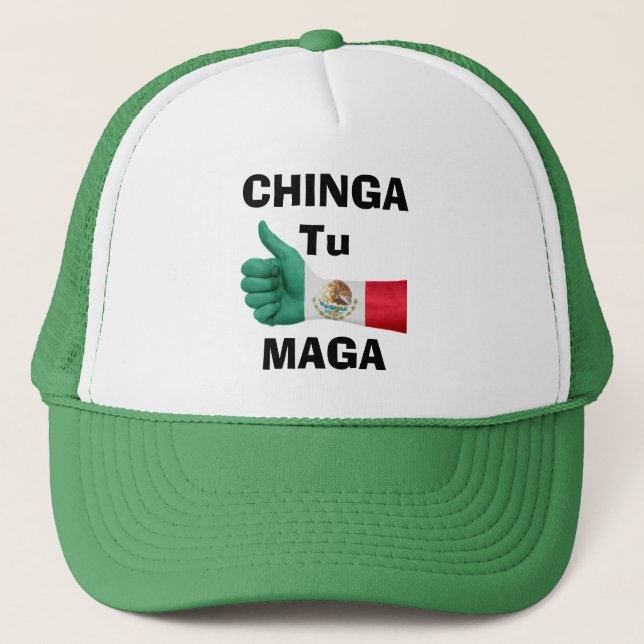 Casquette Chapeau de camion Chinga Tu Maga (Devant)