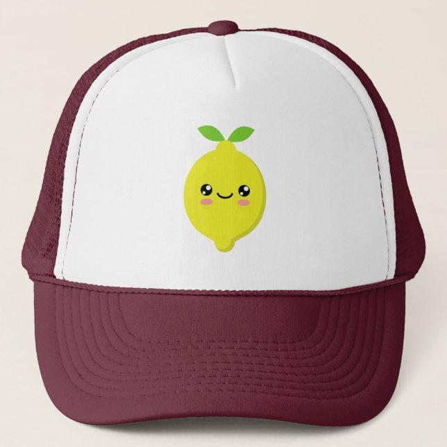 Casquette Chapeau de camion citron (Devant)
