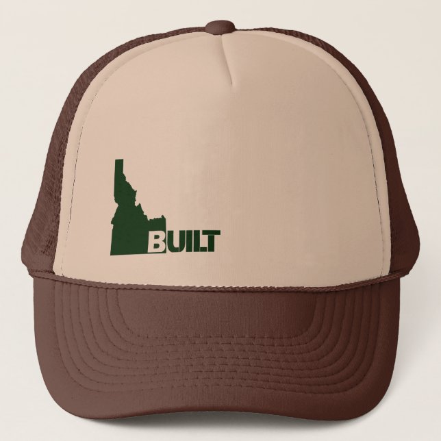 Casquette Chapeau de camion construit par Idaho (vert foncé) (Devant)