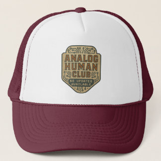 Casquette Chapeau de camion de club humain analogique - Vint
