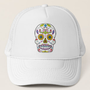 Casquette Chapeau de camion de crâne sucre