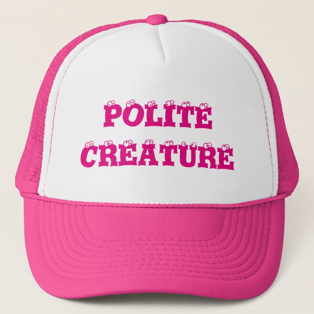 Casquette Chapeau de camion de créature poli (Devant)