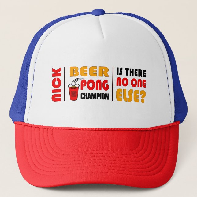 Casquette Chapeau de camion de la bière Pong (Devant)