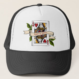 Casquette Chapeau de camion de la carte Queen of Hearts