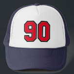 Casquette Chapeau de camion de la fête du 90e anniversaire<br><div class="desc">90e anniversaire Casquette de fête pour un homme de 90 ans</div>
