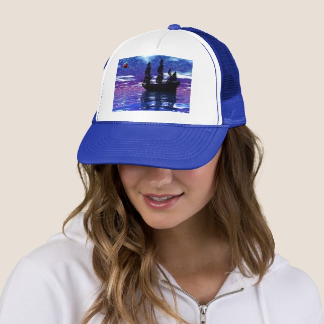 Casquette Chapeau de camion de navire pirate (En situation)