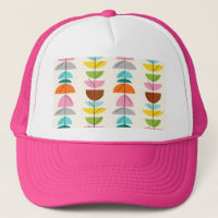 Chapeau de camion de nids colorés rétro