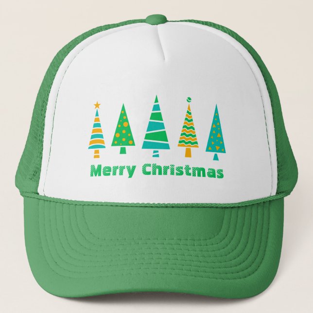 Casquette Chapeau de camion de Noël des sapins (Devant)