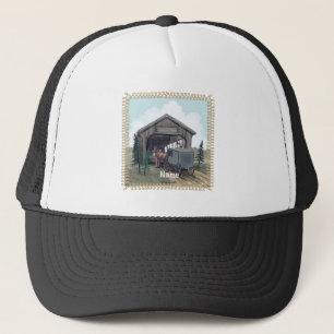 Casquette Chapeau de camion de pont couvert Amish
