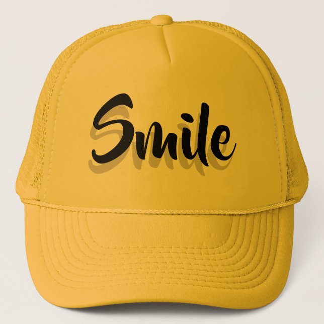 Casquette Chapeau de camion de sourire (Devant)
