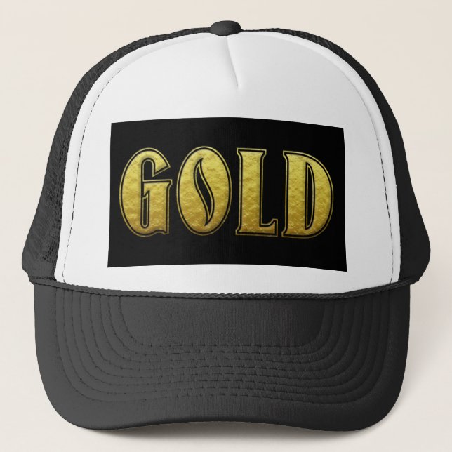 Casquette Chapeau de camion d'or (Devant)