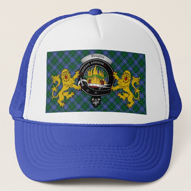 Casquette Chapeau de camion Douglas Scottish Tartan & Badge (Devant)