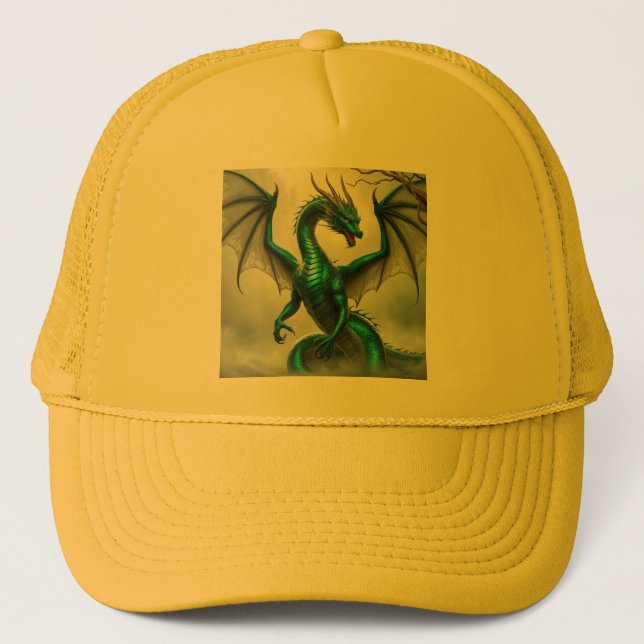 Casquette Chapeau de camion dragon (Devant)