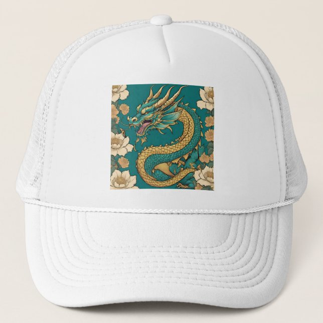 Casquette Chapeau de camion dragon (Devant)