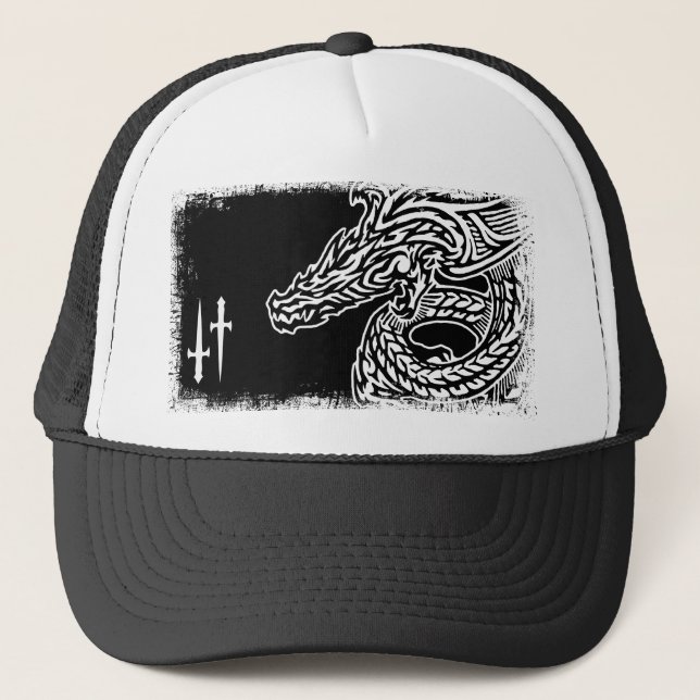 Casquette Chapeau de camion dragon de l'escadre (Devant)
