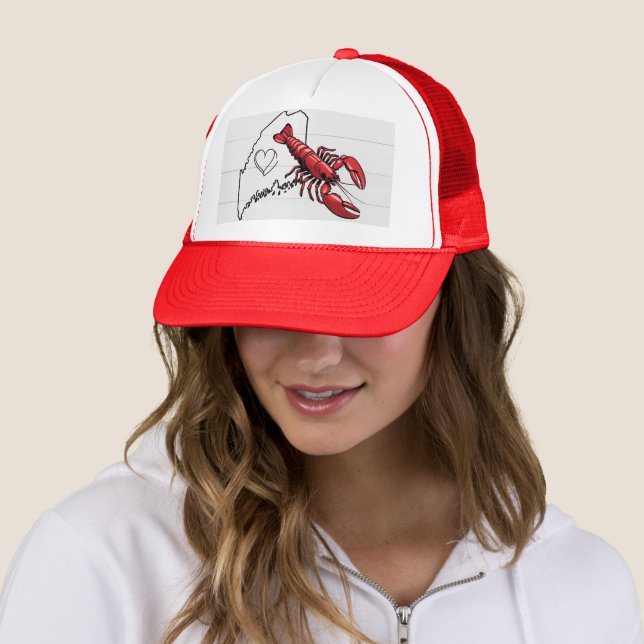 Casquette Chapeau de camion du Maine (En situation)