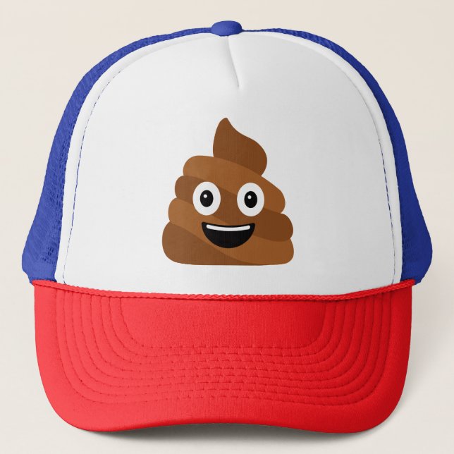 Casquette Chapeau de camion Emoji Poop (Devant)