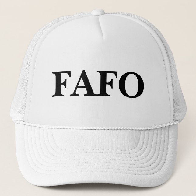 Casquette Chapeau de camion FAFO (Devant)