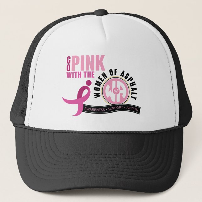 Casquette Chapeau de camion "Go with the Pink" (Devant)
