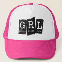 Chapeau de camion GRL rose