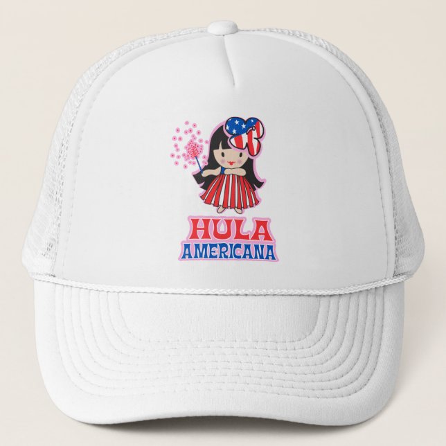 Casquette Chapeau de camion Hula Americana (Devant)