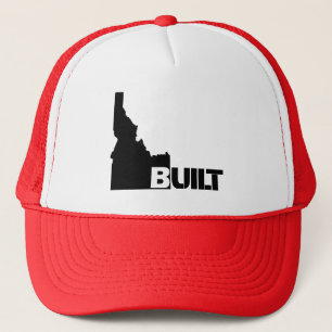 Casquette Chapeau de camion Idaho Construit Centre (Noir)