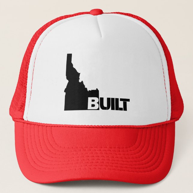 Casquette Chapeau de camion Idaho Construit Centre (Noir) (Devant)