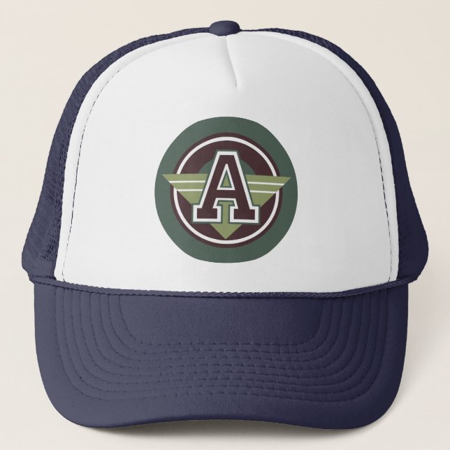 Casquette Chapeau de camion initial "A" (Devant)