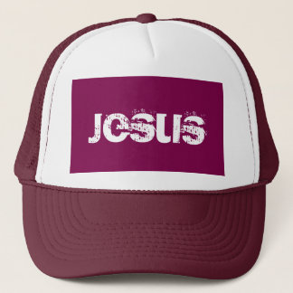 Casquette Chapeau de camion Jésus violet