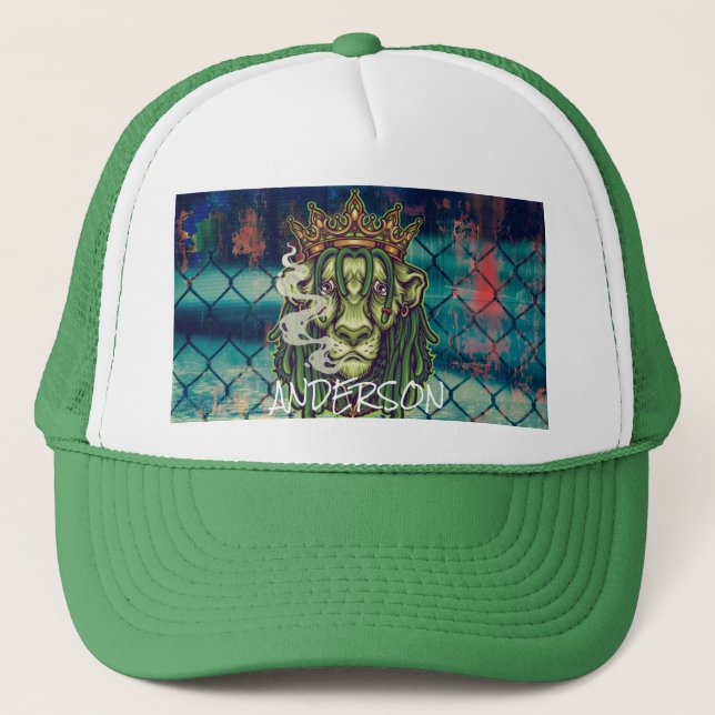 Casquette Chapeau de camion LION WEED KING (Devant)