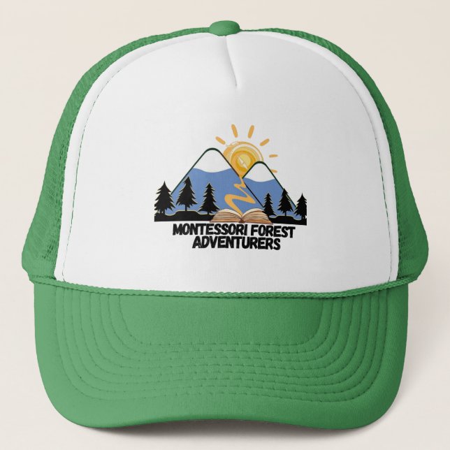 Casquette Chapeau de camion Logo Trucker Montessori Forest A (Devant)