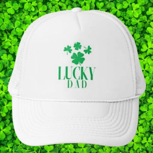 Casquette Chapeau de camion Lucky Dad - Shamrock et style (Créateur téléchargé)