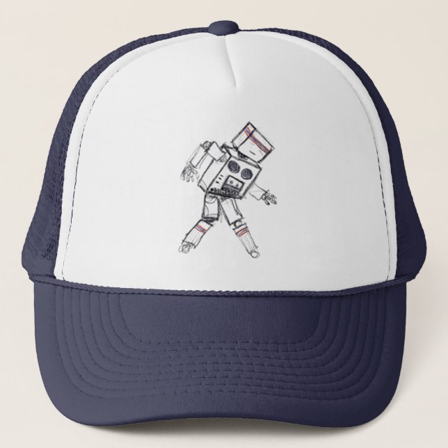 Casquette Chapeau de camion "Mixtape" robot (Devant)